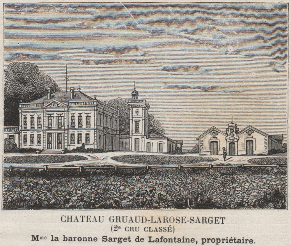 MÉDOC. SAINT-JULIEN. Chateau Gruaud-Larose-Sarget (2e Cru Classé). SMALL 1908